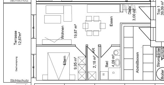 kleine 2 Zimmer Wohnung in Hohenems