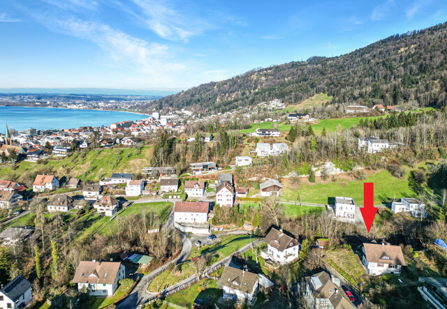 Panoramablick über den Bodensee – Grundstück in Bregenz