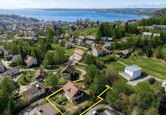 Panoramablick über den Bodensee – Grundstück in Bregenz