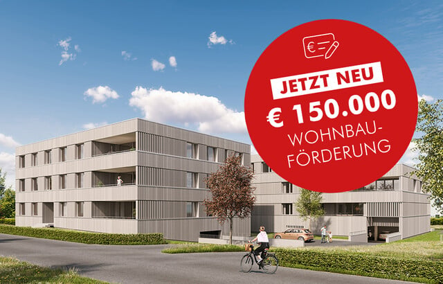 Familienwohnung nahe Bodensee: 4-Zimmer Terrassenwohnung mit Wohnbauförderung (Top B06)