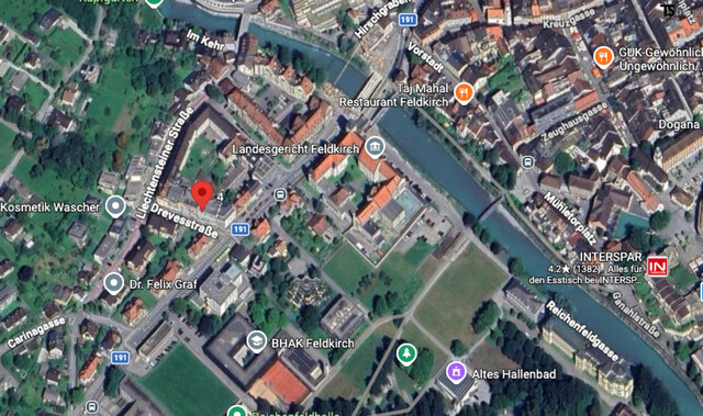 Feldkirch-Zentrum: Großzügige 4,5-Zimmer-Wohnung mit ca. 110 m², zwei Balkonen und gemeinschaftlicher Dachterrasse