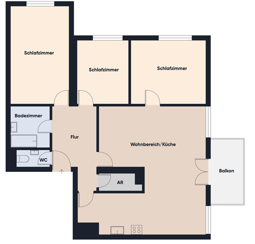 Großzügige 4-Zimmer-Familienwohnung mit Balkon an der Bregenzer Ach