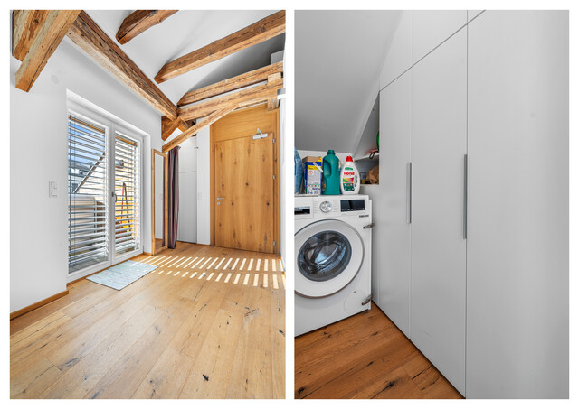 EXKLUSIVE DACHGESCHOSSWOHNUNG MIT BALKON & BLICK AUF DIE SCHATTENBURG