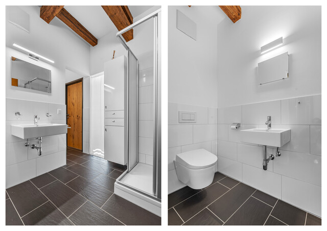 EXKLUSIVE DACHGESCHOSSWOHNUNG MIT BALKON & BLICK AUF DIE SCHATTENBURG
