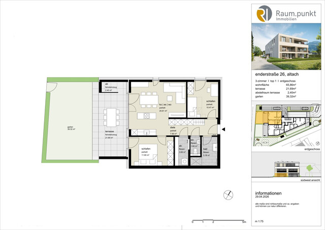 3-Zimmer-Gartenwohnung - Top 01