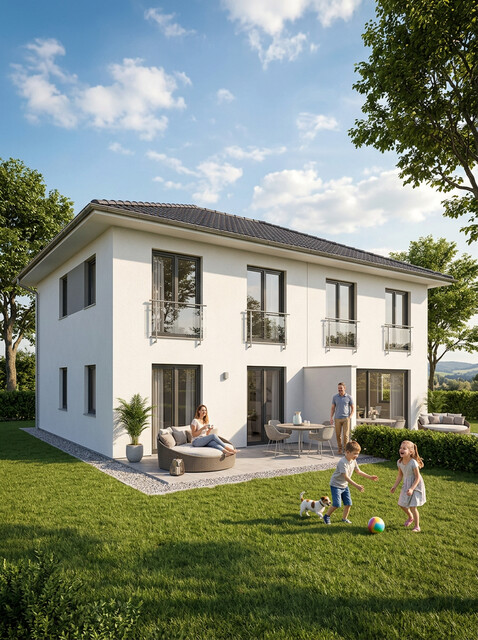 Neue Doppelhaus-Hälfte inkl. Grundstück in familienfreundlicher Umgebung - € 591.000.- plus WBF!