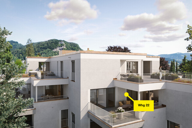 3-Zimmer-Dachgeschosswohnung mit Penthouse-Charakter | Top 22