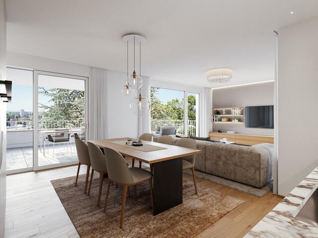 3-Zimmer-Dachgeschosswohnung mit Penthouse-Charakter | Top 22