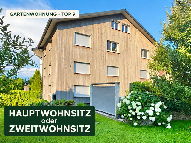Bregenz: Langen: Garten-Maisonette-Wohnung mit ca. 205 m², eigenem Eingang und großzügiger Terrasse – als Hauptwohnsitz oder Zweitwohnsitz nutzbar.