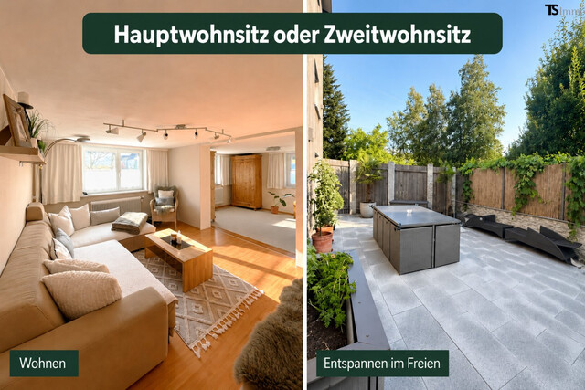 Bregenz: Langen: Garten-Maisonette-Wohnung mit ca. 205 m², eigenem Eingang und großzügiger Terrasse – als Hauptwohnsitz oder Zweitwohnsitz nutzbar.