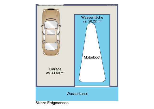Ferienhaus am Bodensee - Wohnen direkt am Wasser mit Bootsgarage