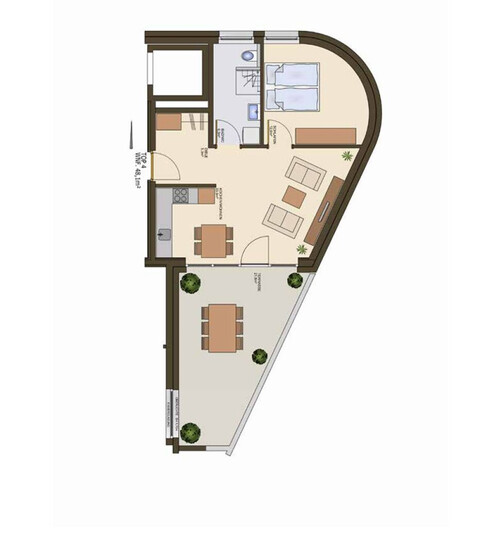 Moderne 2-Zimmer Wohnung mit Terrasse in Lauterach - perfekt für Singles oder Paare!