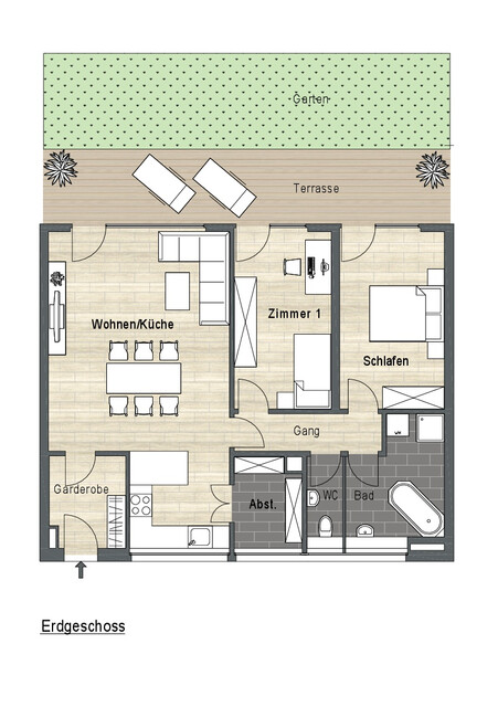 Ihr neues Zuhause mit Gartenidylle - 3-Zimmerwohnung in Feldkirch