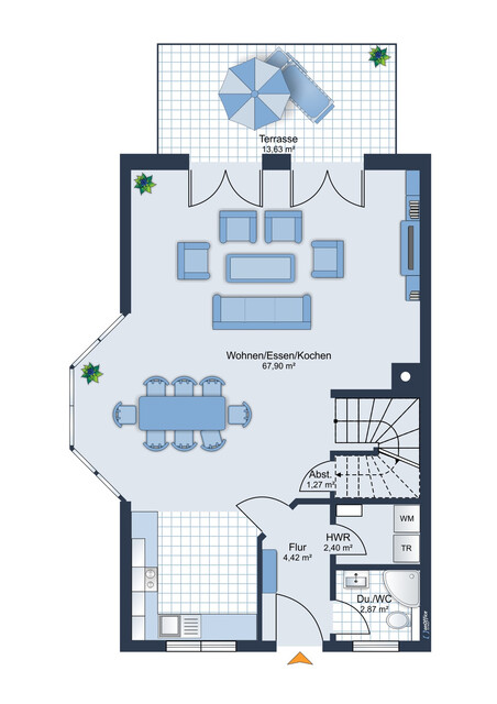 Schöne und gepflegte  Doppelhaushälfte in Hohenems!