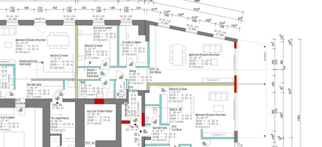 Luxuriöse 3 Zimmer Gartenwohnung in Stickerei Villa Raumhöhe 3m mit überdachter Terrasse und Privatgarten & Carport - Top Ausstattung!