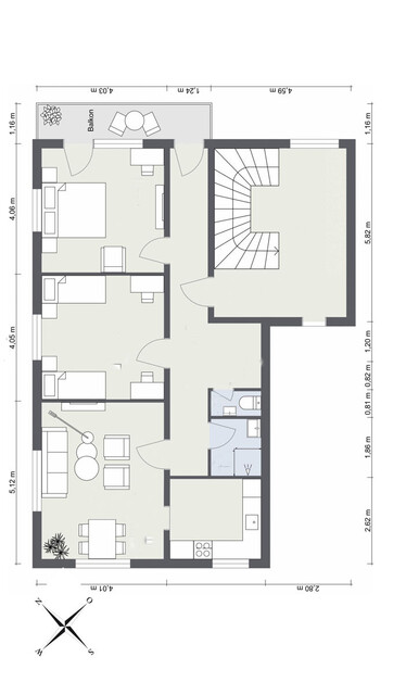 Schöne 3-Zimmer-Wohnung mit Balkon