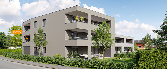 3-Zi-Terrassenwohnung TOP 4 in Rankweil-Brederis, Wollgrasweg 4