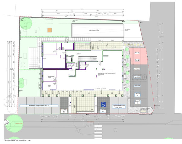 Tiefgaragenparkplätze und Carports für KFZs in Götzis / Nähe Garnmarkt zu VERMIETEN