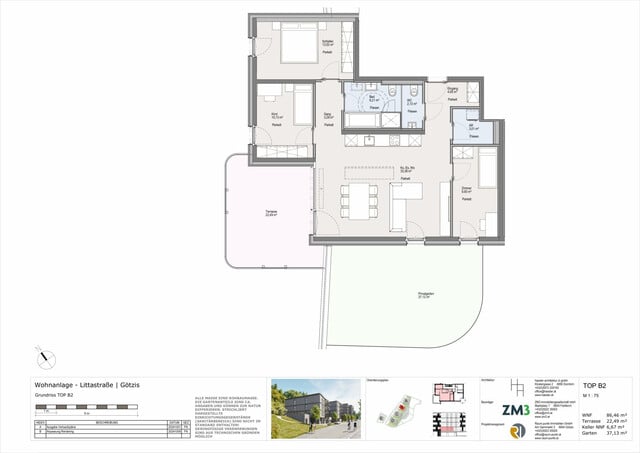 4-Zimmer-Terrassenwohnung in Götzis - Top B2