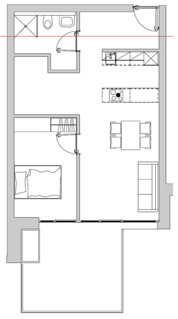 Attraktive 2-Zimmer-Wohnung, 53 m² – Pauschalmiete inkl. Strom & WLAN