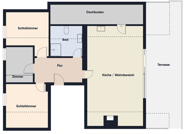 Wohnen mit traumhaftem Bodenseeblick: 4-Zimmer-Dachgeschosswohnung