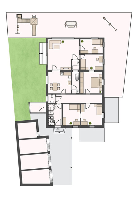 153 m² Wohnfläche & eigener Garten – Geräumige 5-Zimmerwohnung in Hohenweiler