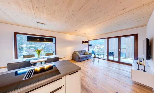 Moderne, helle 3 Zimmer Dachgeschosswohnung, bezugsfertig mit großem Balkon und Aussicht ,  in sonniger, ruhiger Lage in Dornbirn