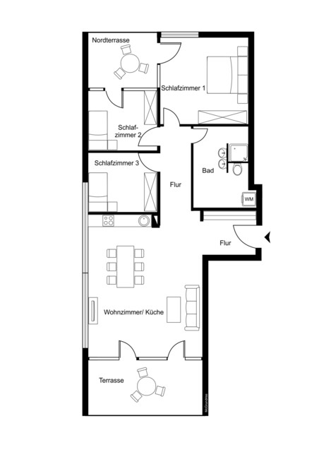 Familienfreundliche 4-Zimmer-Gartenwohnung