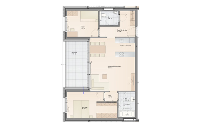 Sonderkonditionen von 2,5% p.a. auf 5 Jahre: 3-Zimmer Dachgeschosswohnung (Bezugsbereit)