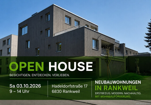 Moderne Architektur & nachhaltiges Wohnen – Ihr Erstbezug in Rankweil | Haus A - TOP 4