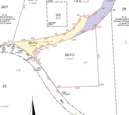 Baugrundstück Lehenweg St. Gerold