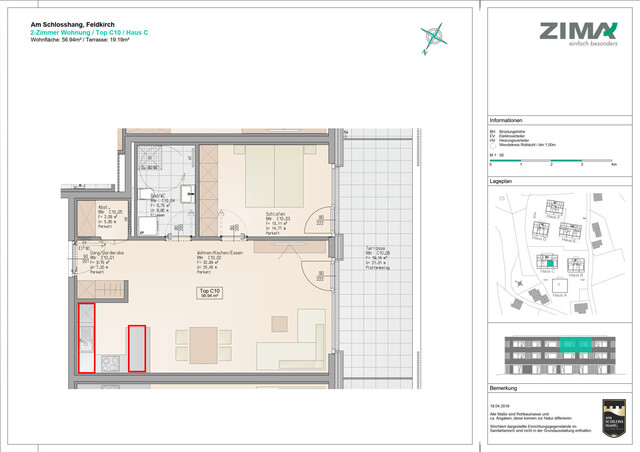 Moderne 2-Zimmerwohnung direkt am Schlosshang in Feldkirch zu vermieten