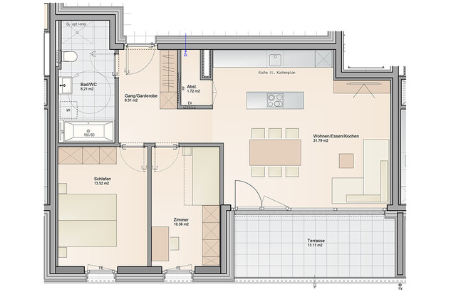 Wohnglück im Dachgeschoss - 3-Zimmer Wohnung (Top B07)