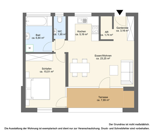 2 Zimmerwohnung im Zentrum von Höchst 