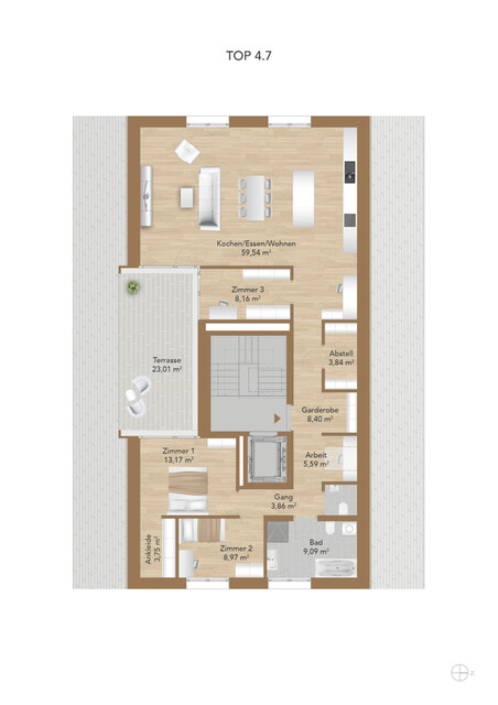Wohnen direkt unter den Wolken - Exklusive 4-Zimmer-Penthaus-Wohnung in Altach