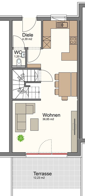 Reihenhaus in Feldkirch in ruhiger Lage  am  Waldrand