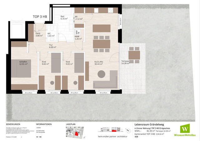 Ihre 4 Zimmer Gartenwohnung zum Verweilen! (HB Top 03)