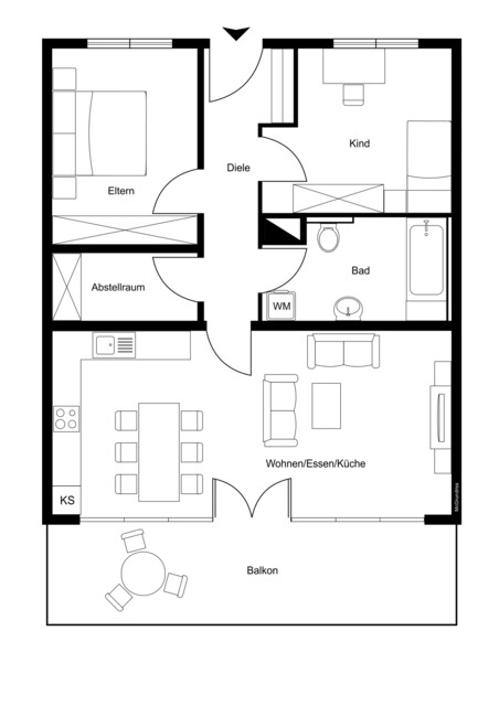 Helle und freundliche 3-Zimmer Wohnung - Traumhaft wohnen!