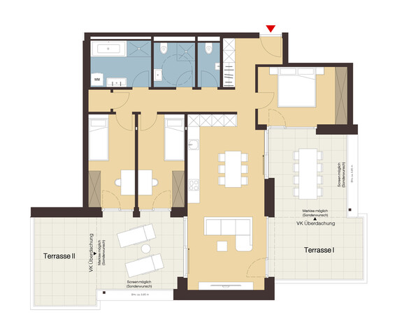 4-Zimmer-Dachgeschosswohnung mit Penthouse-Charakter | Top 24