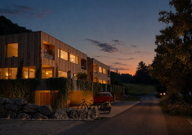 Langen bei Bregenz - Neubau - 6 Zimmer Maisonettewohnung mit 146 m² - Vollholzbauweise, beliebte Wohnlage, Baubeginn erfolgt