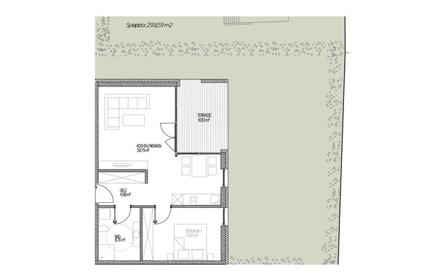 Schöne 2-Zi-Wohnung mit Garten in Lustenau zu vermieten!