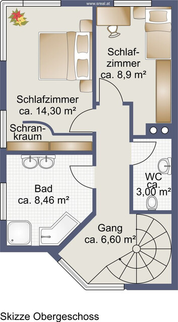 Gepflegte Doppelhaushälfte im Rohrbach in sehr ruhiger Lage
