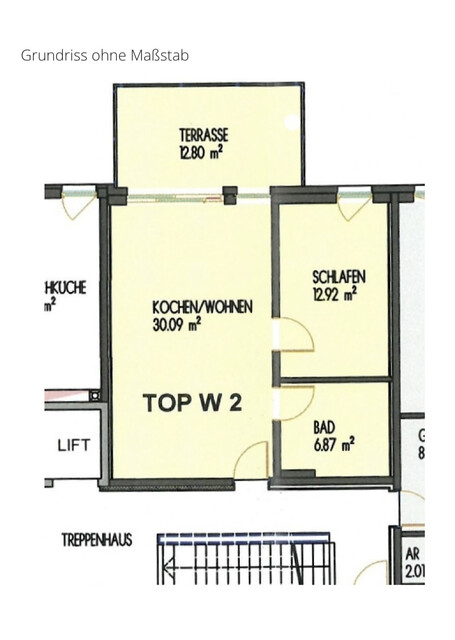 Elegante 2-Zimmer-Wohnung in ruhiger Lage von Lochau mit Tischlermöbel ausgestattet