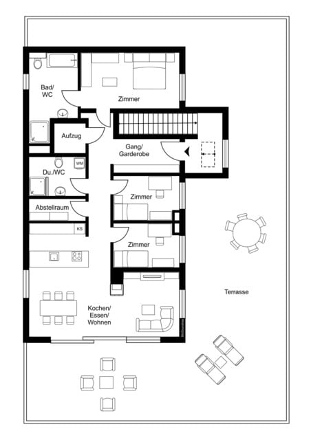 Luxuriöses Penthouse über den Dächern von Dornbirn – Wohnen mit Aussicht und Stil