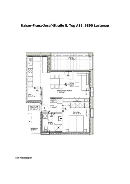Stilvolle 2-Zimmerwohnung mit Loggia in Lustenau zu vermieten!
