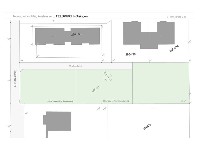 Traumhaftes Grundstück in Top Lage in Feldkirch Gisingen, 1365m² teilbar