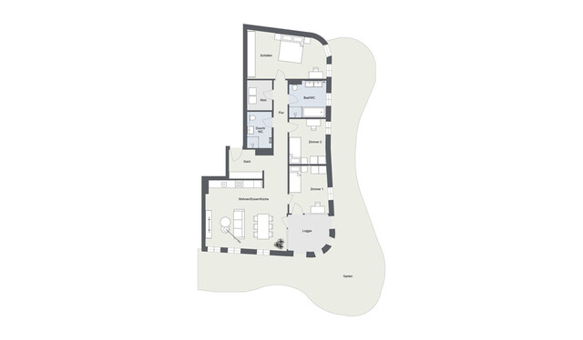 Exklusive 4-Zimmer-Wohnung mit Garten in Dornbirn