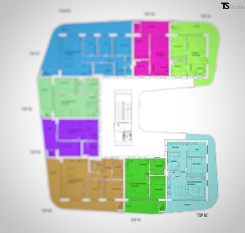Feldkirch: 3-Zimmer-Terrassen-Wohnung ca. 75 m2 - Terrasse ca. 38 m2 - Zentrums- und Bahnhofsnah