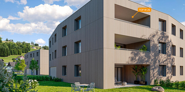 2-Zi-Dachgeschosswohnung TOP 26 in Muntlix, Hauptstraße 31+33