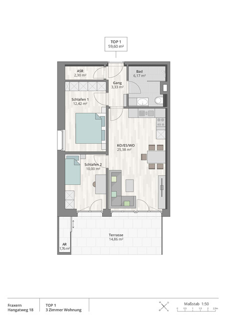 3 Zimmerwohnung mit Traumausicht 